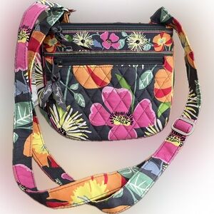 Vera Bradley Retired 2013 Jazzy Blooms Crossbody Bag